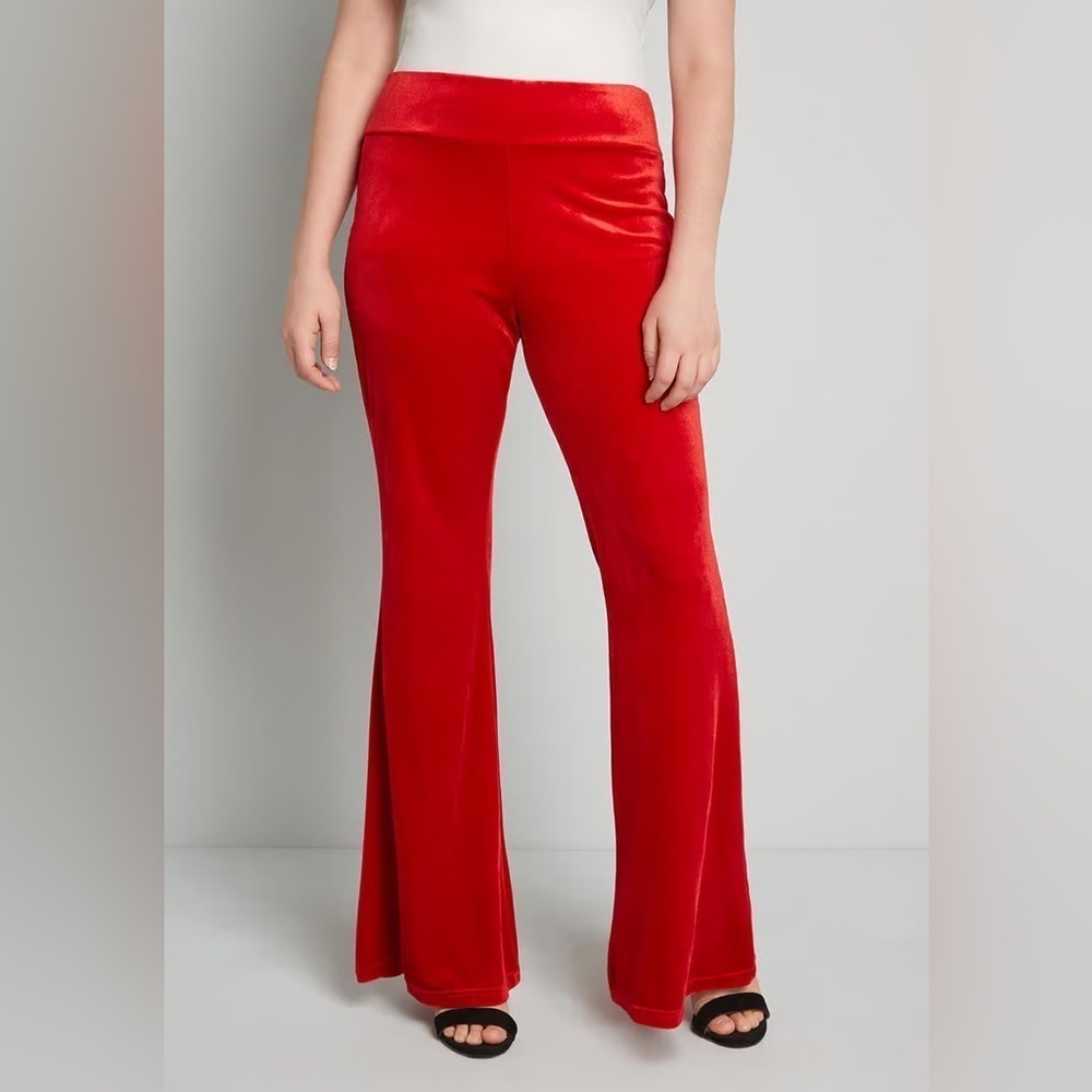 ModCloth Loving The Luxe Life Wide-Leg Pants
